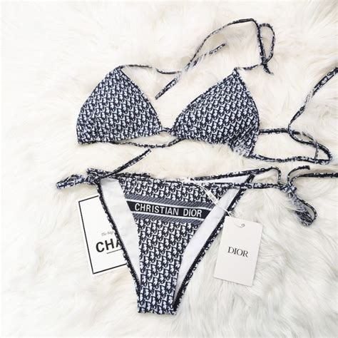 blue dior bikini|Dior swimsuit tops.